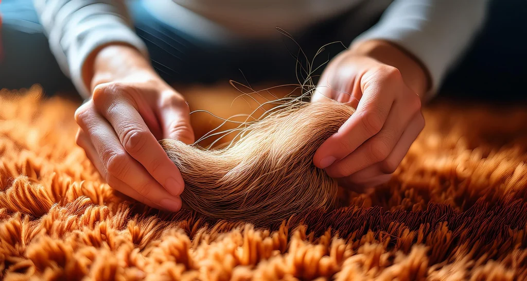 How-to-get-hairs-out-of-carpet